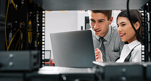 Technicians working together